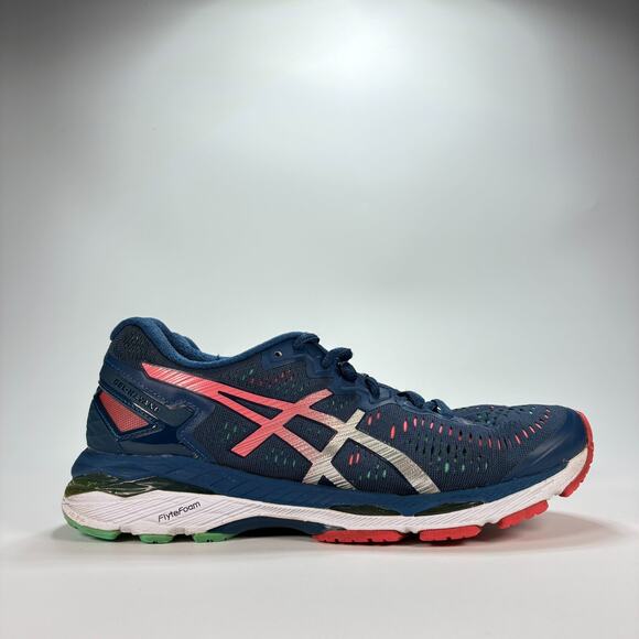 Asics Gel Kayano 23 Blue Gray Lace Up Low Top Running Shoes Women's Size 9.5 - Picture 1 of 9